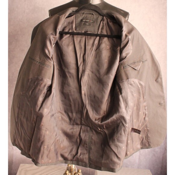 John Varvatos Luxe Men's Peak Lapel Sport Coat Size 40R Cotton Blend Black - Picture 10 of 11